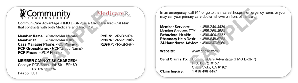 A close-up of a DSNP ID card